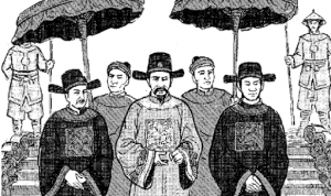 Hình ảnh khắc họa Lý Thái Tông lên ngôi vua